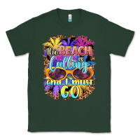 Sports Green the beach is calling and i must go Classic Tee - BarkalooDesign