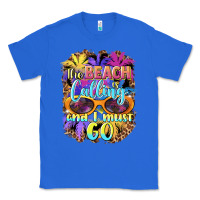 True Royal the beach is calling and i must go Classic Tee - BarkalooDesign