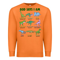 Carrot god says i am dinosaurs Premium Sweatshirt - JahusDesignShop