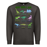 Smoke god says i am dinosaurs Premium Sweatshirt - JahusDesignShop