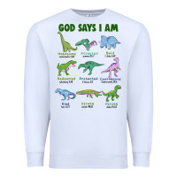 White god says i am dinosaurs Premium Sweatshirt - JahusDesignShop