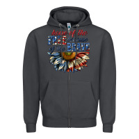 Smoke home of the free because of the brave sunflower bi Zipper Hoodie - texasbilliewilder
