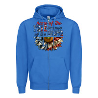 True Royal home of the free because of the brave sunflower bi Zipper Hoodie - texasbilliewilder