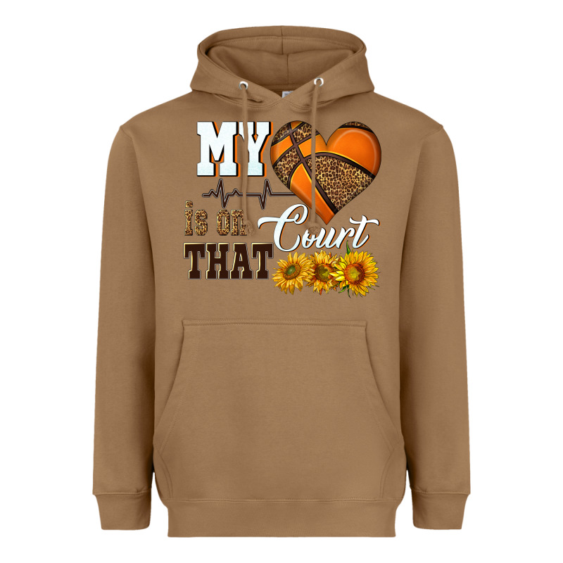 My Heart Is On That Court Heavyweight Hoodie by HRA Design Shop | Teevron