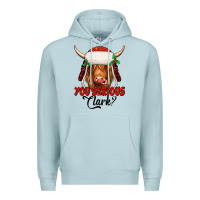 Blue Mist you serious clark highland cow Premium Hoodie - Jasminsmagicworld