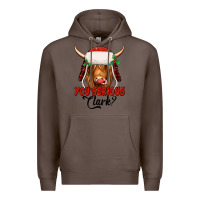 Coffee you serious clark highland cow Premium Hoodie - Jasminsmagicworld