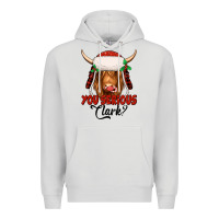 Dove Grey you serious clark highland cow Premium Hoodie - Jasminsmagicworld