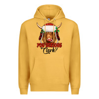Mustard you serious clark highland cow Premium Hoodie - Jasminsmagicworld