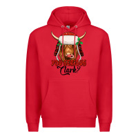 Red you serious clark highland cow Premium Hoodie - Jasminsmagicworld