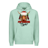 Seafoam you serious clark highland cow Premium Hoodie - Jasminsmagicworld