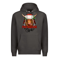 Smoke you serious clark highland cow Premium Hoodie - Jasminsmagicworld
