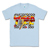 Dusty Blue cheer life Classic Tee - texasbilliewilder