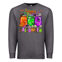 Charcoal Heather happy halloween jars and horror Premium Sweatshirt - AdoDesignShop