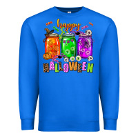 True Royal happy halloween jars and horror Premium Sweatshirt - AdoDesignShop