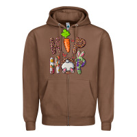 Chestnut hip hop easter bunny Zipper Hoodie - RanaPortraitStore