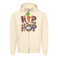Sandshell hip hop easter bunny Zipper Hoodie - RanaPortraitStore