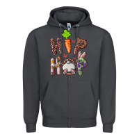 Smoke hip hop easter bunny Zipper Hoodie - RanaPortraitStore