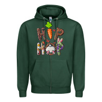 Hip Hop Easter Bunny Zipper Hoodie | Teevron