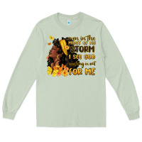 Matcha even in the midst of my storm i see god Long Sleeve Tee - MaliasSmallBusiness
