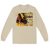 Mushroom even in the midst of my storm i see god Long Sleeve Tee - MaliasSmallBusiness