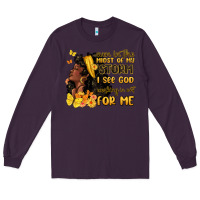 Plum even in the midst of my storm i see god Long Sleeve Tee - MaliasSmallBusiness