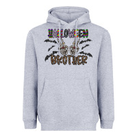 Heather Grey halloween brother Heavyweight Hoodie - CowhideDigitalArt