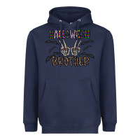 Navy halloween brother Heavyweight Hoodie - CowhideDigitalArt