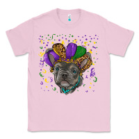 Bubblegum Pink mardi gras french bulldog Classic Tee - RanaPortraitStore