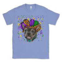 Colony Blue mardi gras french bulldog Classic Tee - RanaPortraitStore