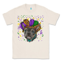 Natural mardi gras french bulldog Classic Tee - RanaPortraitStore
