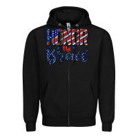 Black honor the brave Zipper Hoodie - texasbilliewilder