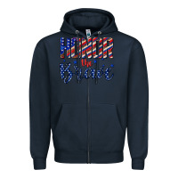 Navy honor the brave Zipper Hoodie - texasbilliewilder