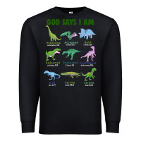 Black god says i am dinosaurs Premium Sweatshirt - JahusDesignShop
