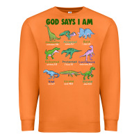 Carrot god says i am dinosaurs Premium Sweatshirt - JahusDesignShop