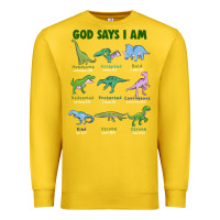 Lemon god says i am dinosaurs Premium Sweatshirt - JahusDesignShop