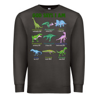 Smoke god says i am dinosaurs Premium Sweatshirt - JahusDesignShop