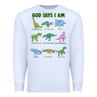 White god says i am dinosaurs Premium Sweatshirt - JahusDesignShop