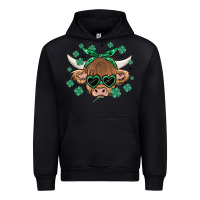 Black st patrick's day cow Urban Hoodie - MaliasSmallBusiness
