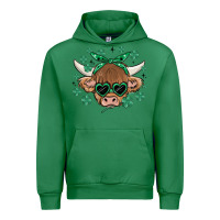 Emerald st patrick's day cow Urban Hoodie - MaliasSmallBusiness
