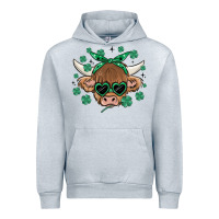 Heather Grey st patrick's day cow Urban Hoodie - MaliasSmallBusiness