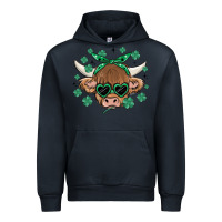 Navy st patrick's day cow Urban Hoodie - MaliasSmallBusiness