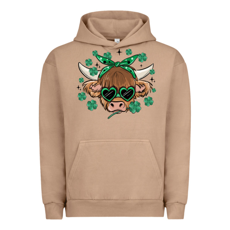 St Patrick's Day Cow Urban Hoodie by MaliasSmallBusiness | Teevron