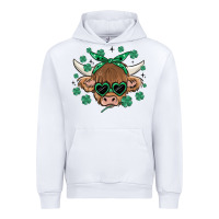 White st patrick's day cow Urban Hoodie - MaliasSmallBusiness