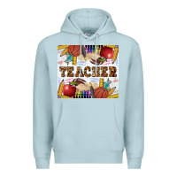 Blue Mist Western Teacher Premium Hoodie - LillyAllenDesigns
