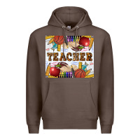 Coffee Western Teacher Premium Hoodie - LillyAllenDesigns