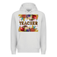 Dove Grey Western Teacher Premium Hoodie - LillyAllenDesigns