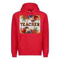 Red Western Teacher Premium Hoodie - LillyAllenDesigns