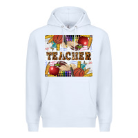 White Western Teacher Premium Hoodie - LillyAllenDesigns