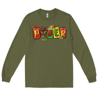 Army Green power juneteenth Long Sleeve Tee - MaliasSmallBusiness