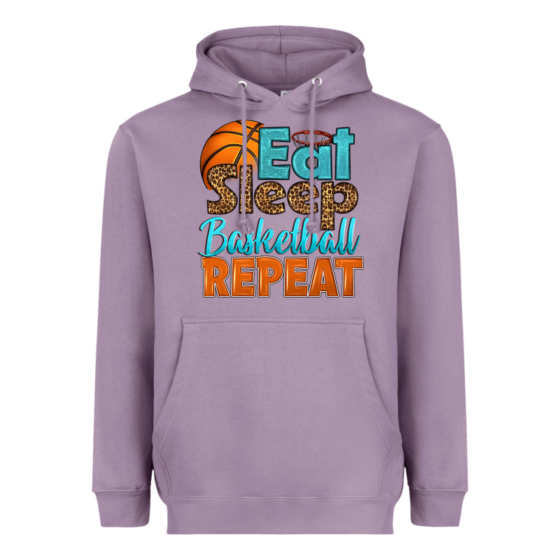 Eat Sleep Basketball Repeat Heavyweight Hoodie by HRA Design Shop | Teevron